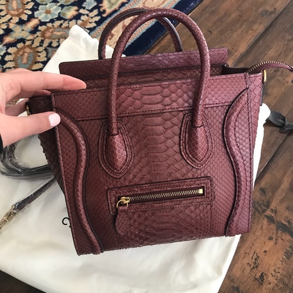 Burgundy python nano - Picture 3 of 5